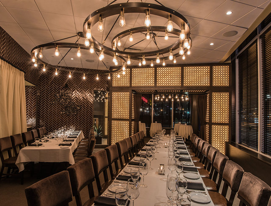 boston - private dining - two long tables