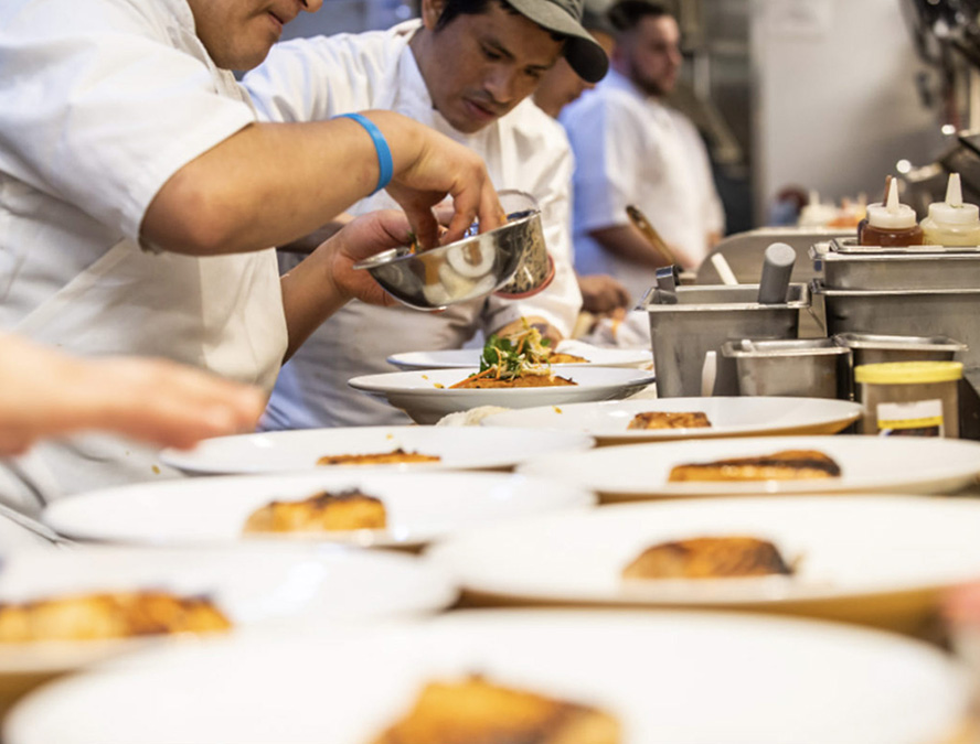 Chef in Kitchen at Ocean Prime